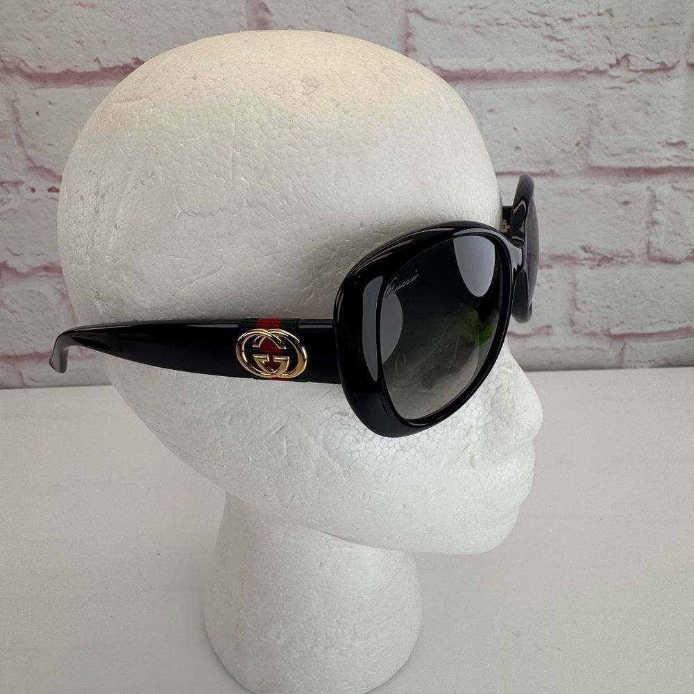 Rare Authentic Vintage Web Gucci GG 3644/S D28WJ Black 56mm Polarized Sunglasses - Picture 2 of 15